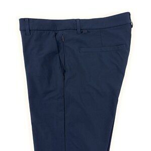 Lululemon Mens Commission Slim Pants Performance ABC Trousers Size 33x28 Navy